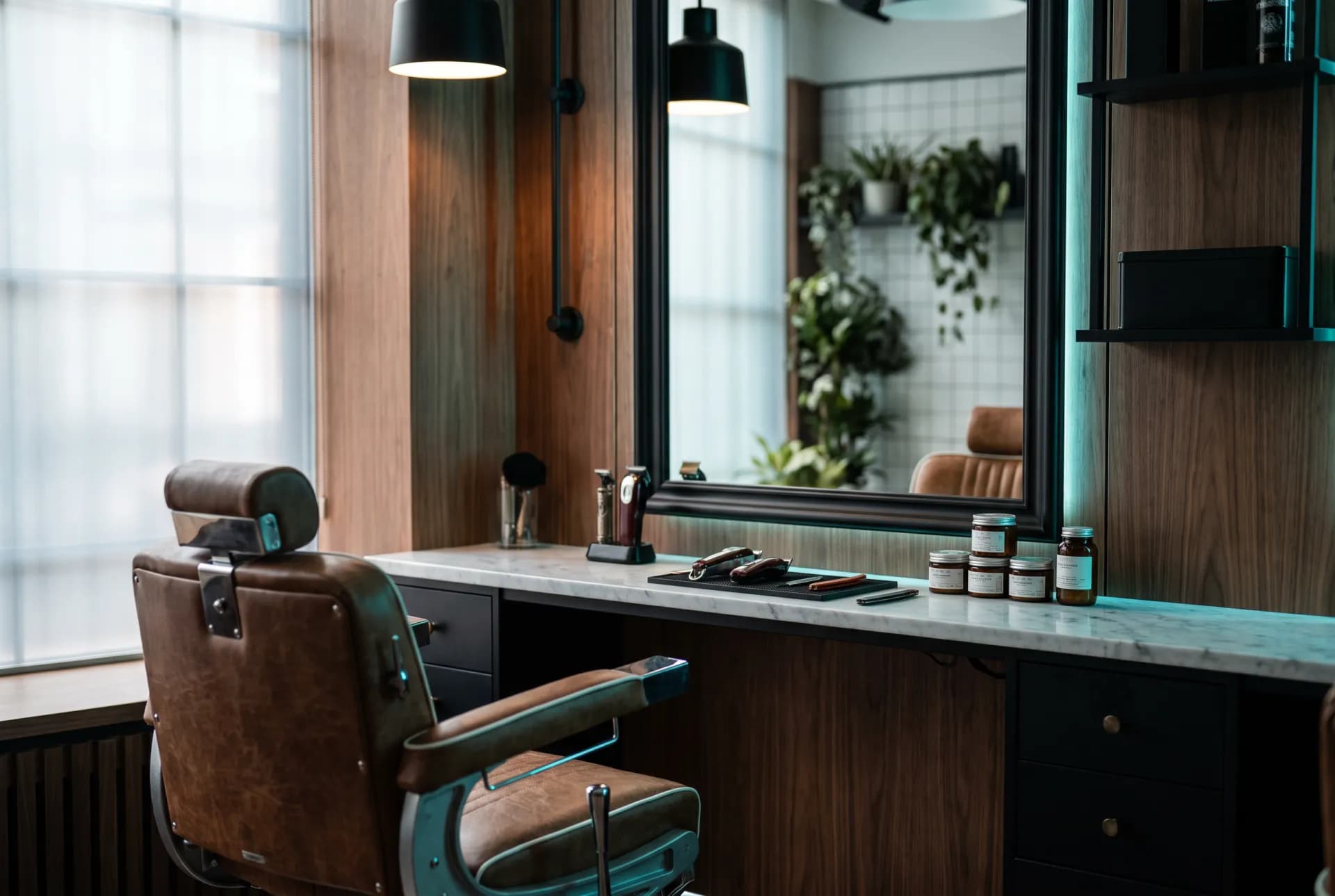 Barbershops interior