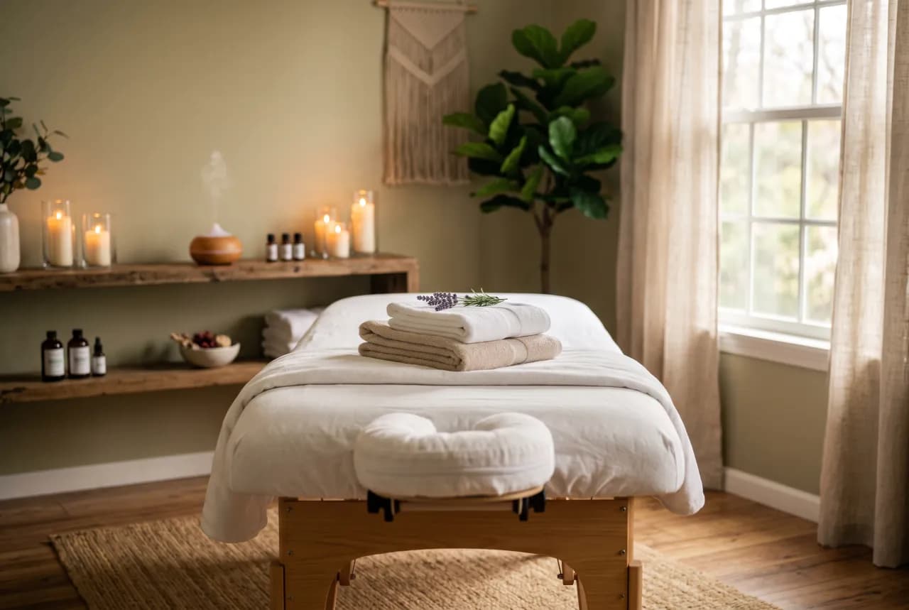 Massage therapy interior